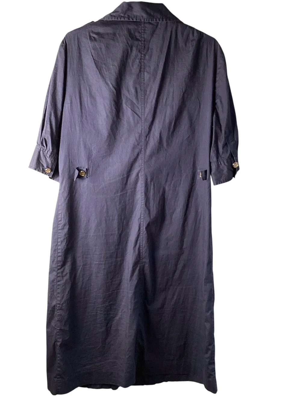 Tory Burch Navy Dress with Orange Logo Tag